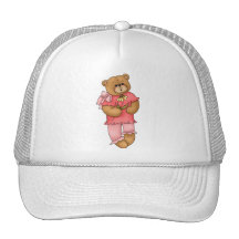 Pink Teddy Bear Trucker Hat