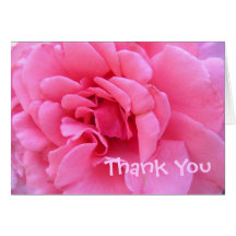 Pink Thank You Card