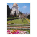 Pink The world centre of the Bahai faith, Haifa, I Postcard