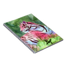 Pink Tiger Spiral Notebooks