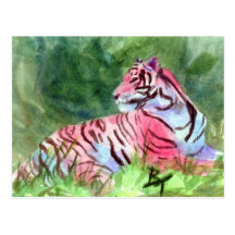 Pink Tiger Postcard