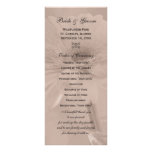 Pink Tinted Daisy Wedding Program Custom Rack Card