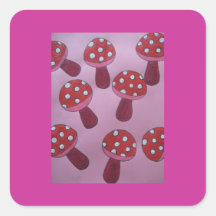 Pink Toadstool Products Sticker