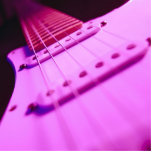 Pink Tone Electric Guitar Close-Up 2 Cut Out