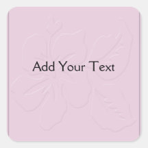 Pink Tone on Tone Hibiscus Sticker