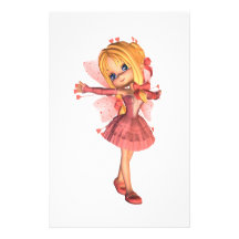 Pink Toon Valentine Fairy - 1 Stationery