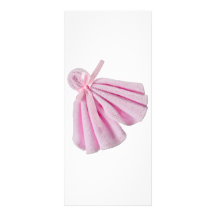 Pink towel full color rack card