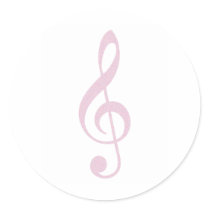 Pink Treble Clef