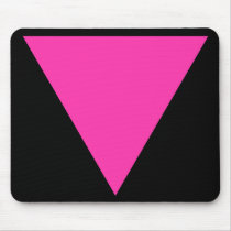 pink triangle. mouse mats