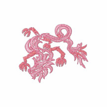 Pink tribal dragon polos