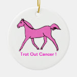 Pink Trotting Horse Ornament