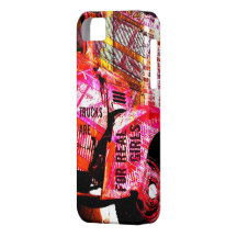 pink truck for real girls i-phone case iPhone 5 cases