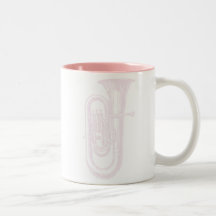 Pink Tuba Mugs