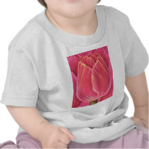Pink Tulip Flower Nature Painting - Multi T-shirt