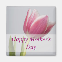Pink Tulip Magnet, Happy Mother'sDay