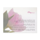 Pink Tulip • Menu Postcard