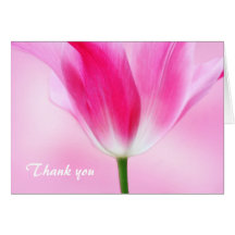 Pink Tulip, Thank you Card