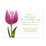 Pink Tulip Wedding Reception Card Business Cards