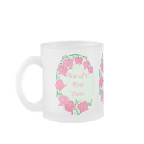 Pink Tulips Boss Coffee Mugs