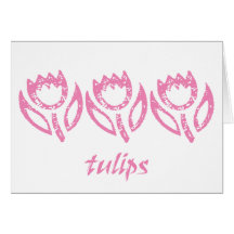 Pink Tulips Cards