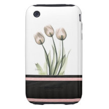 Pink Tulips Case-Mate Tough iPhone 3 Cover