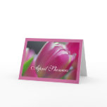 Pink Tulips, floral photography, Greeting Card