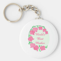 pink tulips Mother Keychains
