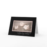 Pink Tulips Photo Bridesmaid Invitation Card