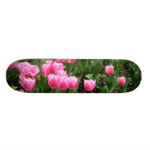 Pink Tulips Skateboard