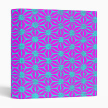 Pink Turquoise Pinwheel Colour Fever Binder