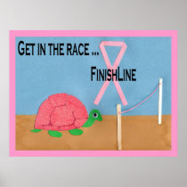 Pink Turtle Race Poster