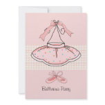 Pink Tutu Birthday Party Invitation