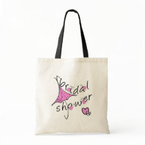 Pink Umbrella Bridal Shower Bag