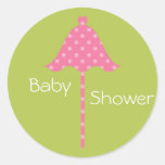Pink Umbrella Sticker