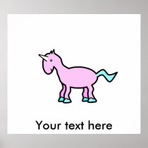 Pink unicorn print