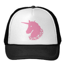 Pink Unicorn with Skulls Trucker Hat