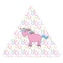Pink unicorn with white stars