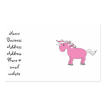 Pink unicorn with white stars