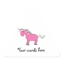 Pink unicorn with white stars