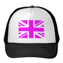 Pink Union Jack Mesh Hat