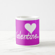 pink valentine mug