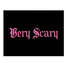 Pink Very Scary Post Cards