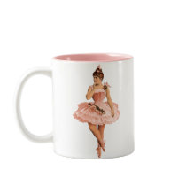 Pink Victorian Ballerina Coffee Mug