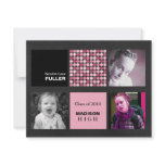 Pink Victorious Graduation Announcements