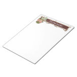Pink Vintage Rose Personalized note pad