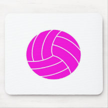 Pink Volleyball Mousepad