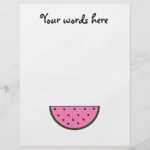 Pink watermelon slice custom flyer