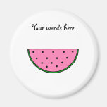 Pink watermelon slice magnet