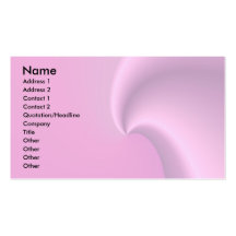 Pink Wave Business Card Template