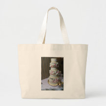 Pink Wedding Cake Canvas Bag